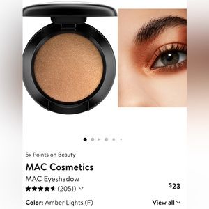 MAC Eyeshadow Amber Lights Frost. Brand New Never been used!